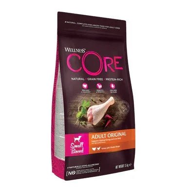 Wellness CORE Dog Dry Small Breed Adult Original - Turkey with Chicken Recipe 1.5kg | Luxury Home Accessories | Heulog Glow