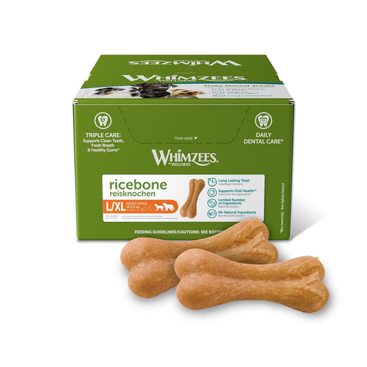 Whimzees Rice Bone XLarge x 23 | Luxury Home Accessories | Heulog Glow