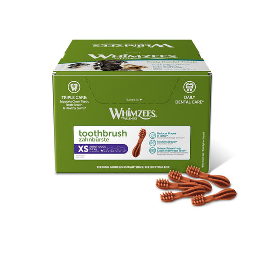 Whimzees Toothbrush Extra Small Box of 350 x 70mm | Luxury Home Accessories | Heulog Glow