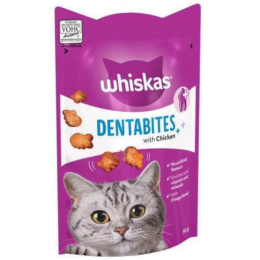 Whiskas Dentabites Chicken Cat Treats 50g | Luxury Home Accessories | Heulog Glow
