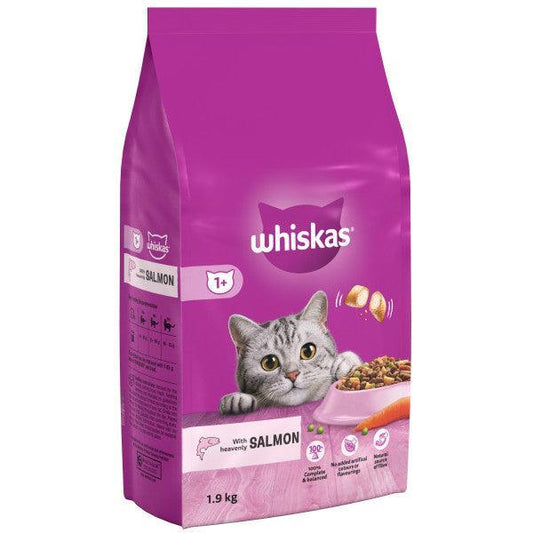 Whiskas Dry 1+ Salmon | Luxury Home Accessories | Heulog Glow