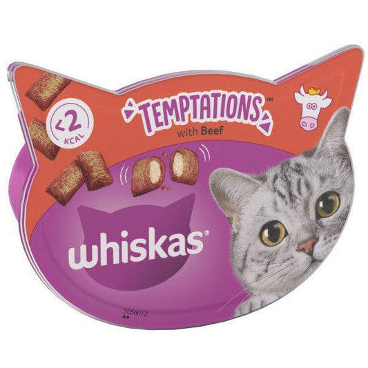 Whiskas Temptations Beef 8 x 60g | Luxury Home Accessories | Heulog Glow