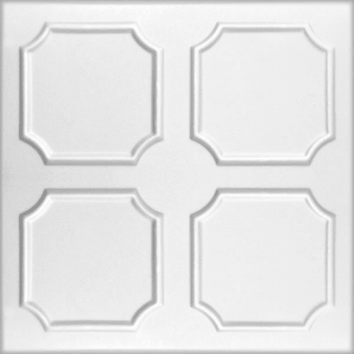 White 8: Decorative Ceiling & Wall Panels - 2m2 (21.52 sqft) - 8 Panels