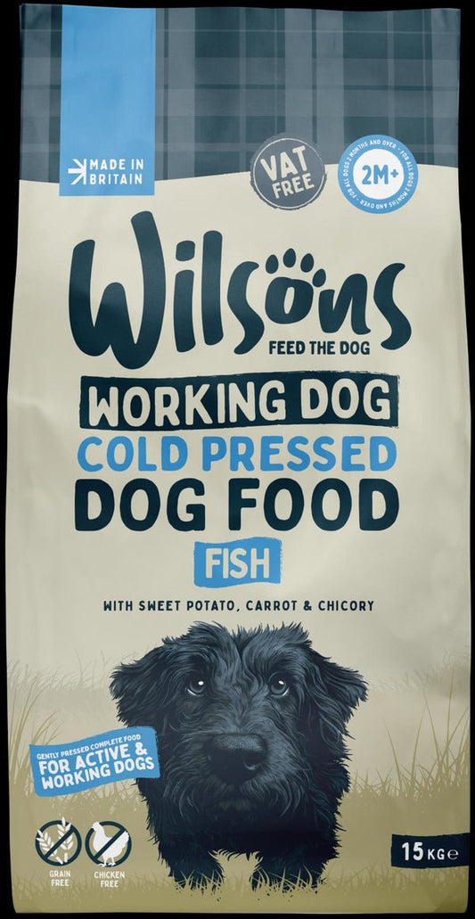 Wilsons Working Dog Fish Dry 15kg | Luxury Home Accessories | Heulog Glow