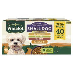 Winalot Small Dog Food Pouch Mixed in Gravy 40pk, 100g | Luxury Home Accessories | Heulog Glow