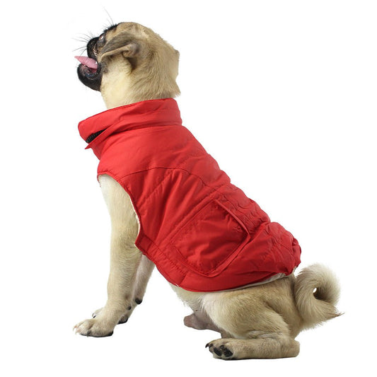 Winter Detachable Hooded Fur Collar Dog Clothes | Luxury Home Accessories | Heulog Glow