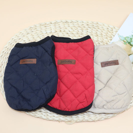 Winter Dog Plaid Brushed Pet Vest | Luxury Home Accessories | Heulog Glow