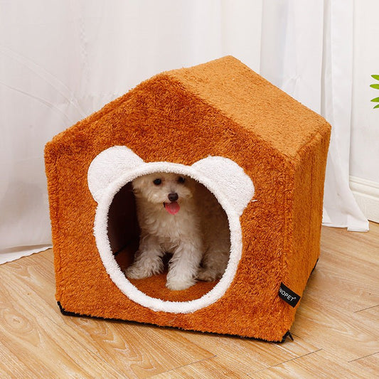 Winter Four Seasons Universal Cat Enclosed House Villa | Luxury Home Accessories | Heulog Glow