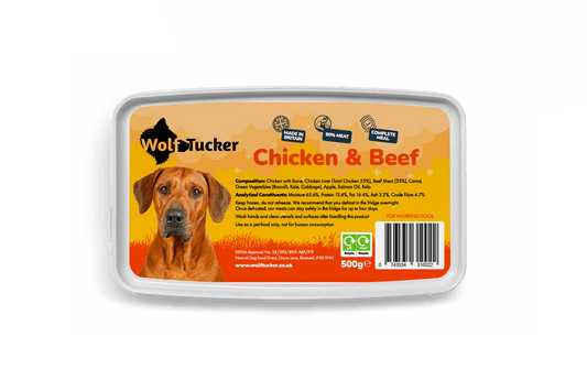 Wolf Tucker Working Dog Chicken & Beef Meal 1kg | Luxury Home Accessories | Heulog Glow