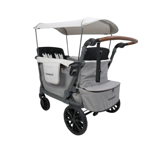 Wonderfold L4 Quad Stroller Wagon - Grey | Luxury Home Accessories | Heulog Glow