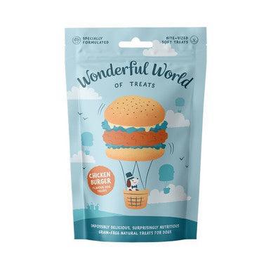 Wonderful World of Treats Chicken Burger 50g | Luxury Home Accessories | Heulog Glow