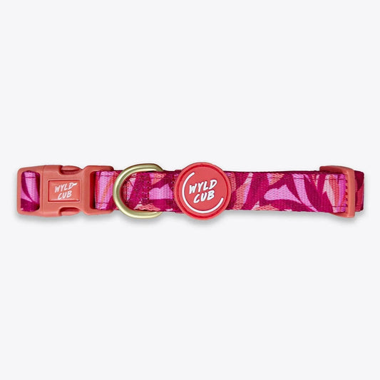 Wyld Cub - Adjustable Dog Collar: Kew Honeysuckle | Luxury Home Accessories | Heulog Glow
