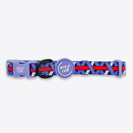 Wyld Cub - Adjustable Dog Collar: Knightsbridge Violet | Luxury Home Accessories | Heulog Glow
