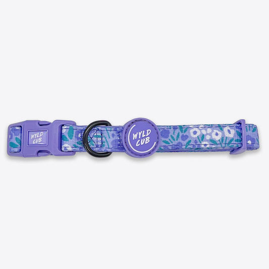 Wyld Cub - Adjustable Dog Collar: Notting Hill Wisteria | Luxury Home Accessories | Heulog Glow