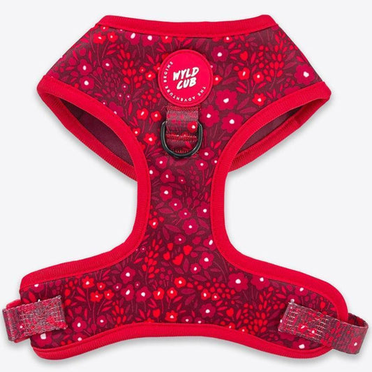 Wyld Cub - Adjustable Dog Harness: Notting Hill Mulberry | Luxury Home Accessories | Heulog Glow