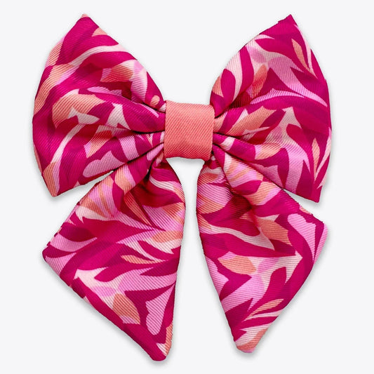 Wyld Cub - Dog Sailor Bow Tie: Kew Honeysuckle | Luxury Home Accessories | Heulog Glow