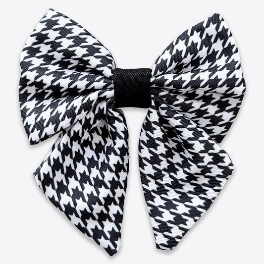 Wyld Cub - Dog Sailor Bow Tie: Knightsbridge Houndstooth | Luxury Home Accessories | Heulog Glow