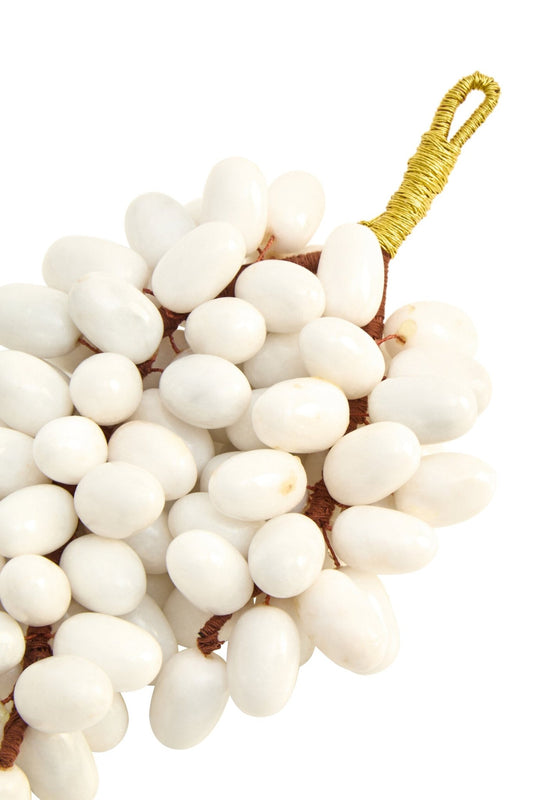 Zoro Large White Marble Decorative 100 Grapes | Luxury Home Accessories | Heulog Glow