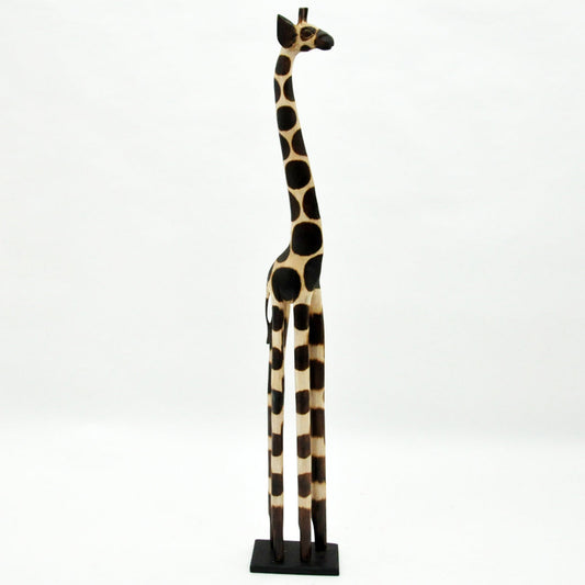1.2M HAND CARVED WOODEN GIRAFFE
