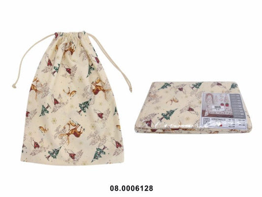TEXTIL -SACA PAO "CHRISTMAS/21" 40X50CM