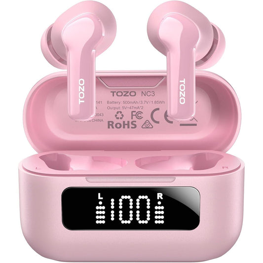 Hybrid Active Noise Cancelling Wireless Earbuds 55H Playtime IPX8 TOZO NC3