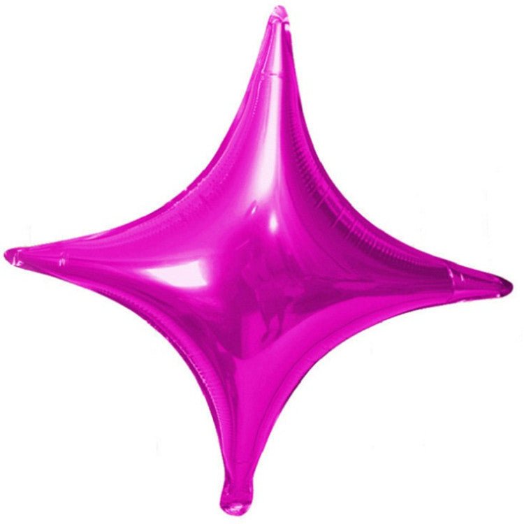 10-inch Small Size Four-angle Star Aluminum Film Balloon | Luxury Home Accessories | Heulog Glow