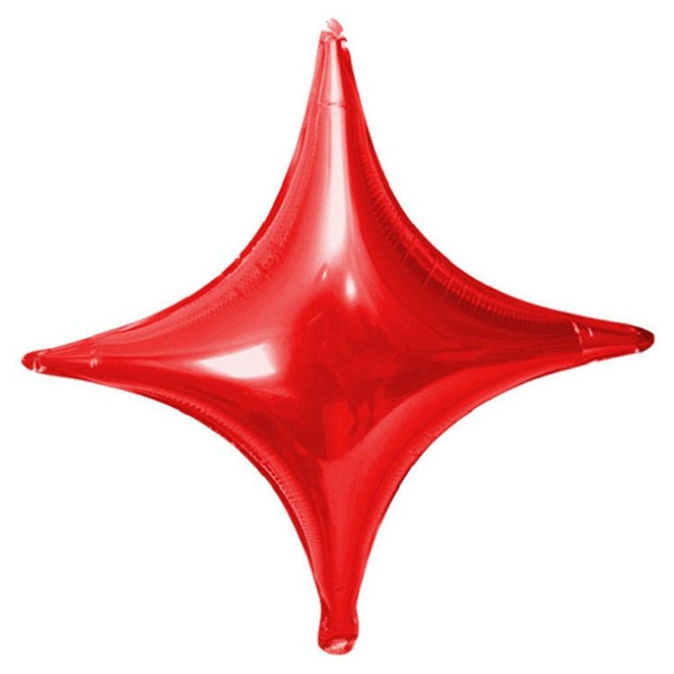 10-inch Small Size Four-angle Star Aluminum Film Balloon | Luxury Home Accessories | Heulog Glow