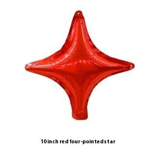 10-inch Small Size Four-angle Star Aluminum Film Balloon | Luxury Home Accessories | Heulog Glow