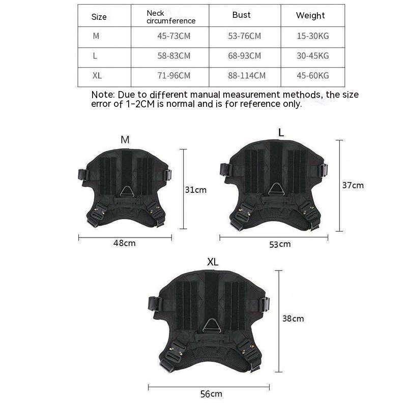 1000D Nylon Waterproof Outdoor Large Dog Dog Clothes Suspender Suit | Luxury Home Accessories | Heulog Glow