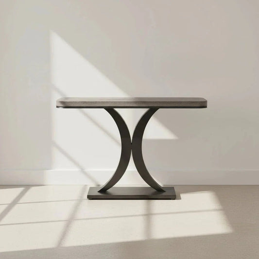 100cm Geometric Modern Console Table for Narrow Entryways | Luxury Home Accessories | Heulog Glow