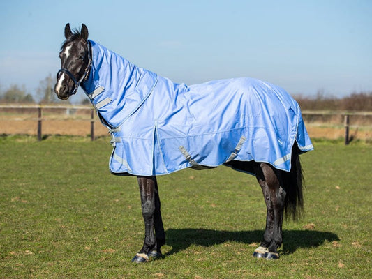 100g Detachable Neck Turnout Rug - Cornflower | Luxury Home Accessories | Heulog Glow