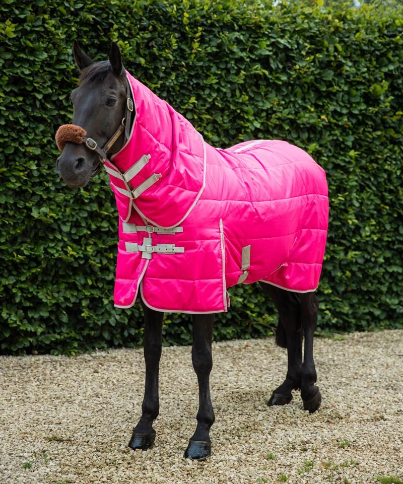 100g Stable Rug With Detachable Neck - Hi Vis Pink | Luxury Home Accessories | Heulog Glow