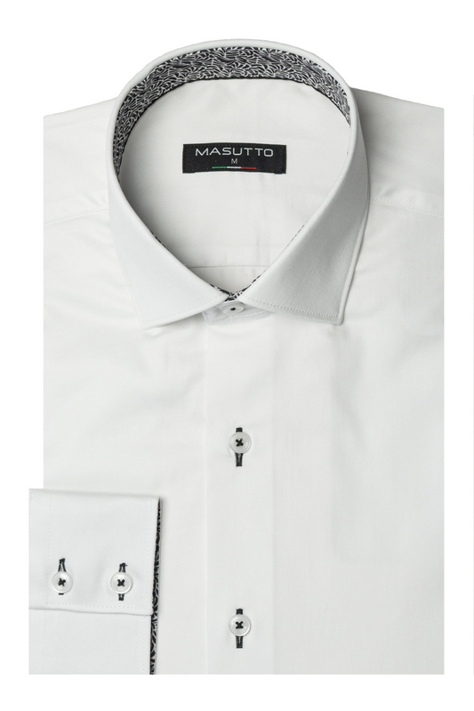 MASUTTO ARIA/05 LONG SLEEVE BUTTON DOWN SHIRT