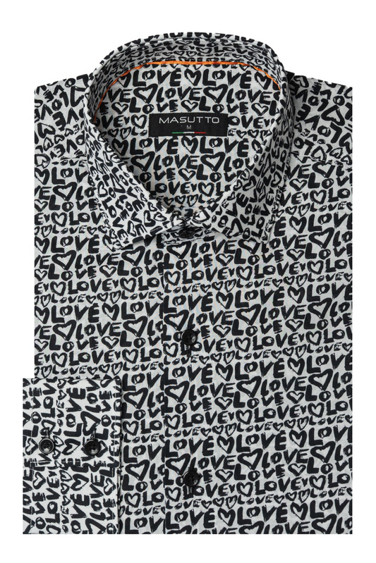 MASUTTO BLOOM/05 LONG SLEEVE BUTTON DOWN SHIRT