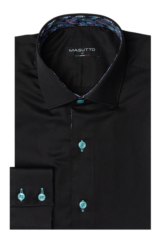 MASUTTO ARIA/18 LONG SLEEVE BUTTON DOWN SHIRT
