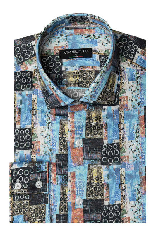 MASUTTO CONCORD/02 LONG SLEEVE BUTTON DOWN SHIRT