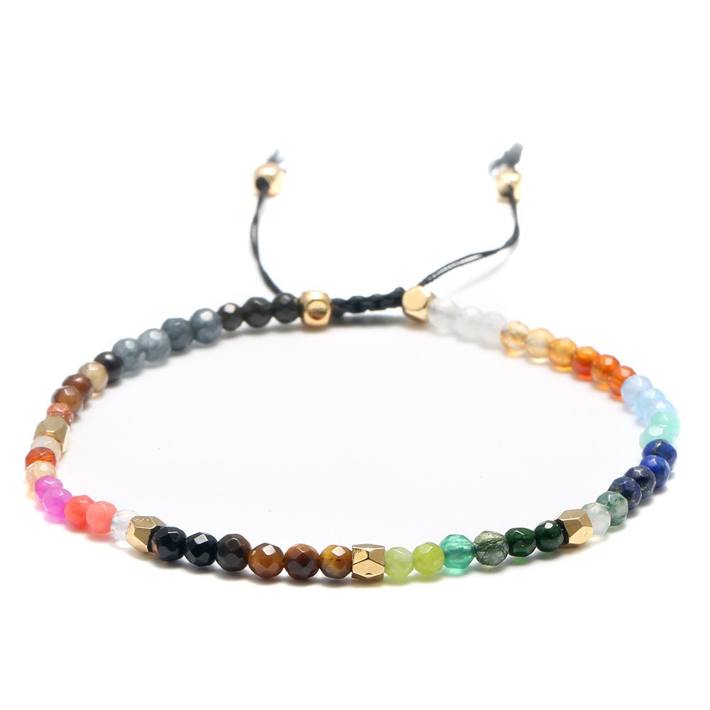 12 Constellations Seven Chakras Colored Stones Bracelet | Luxury Home Accessories | Heulog Glow
