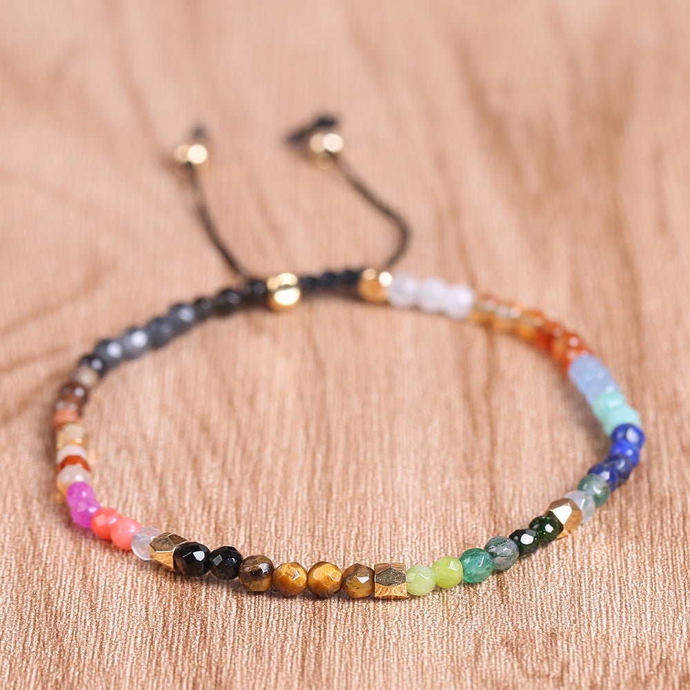12 Constellations Seven Chakras Colored Stones Bracelet | Luxury Home Accessories | Heulog Glow