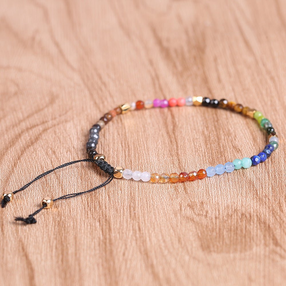 12 Constellations Seven Chakras Colored Stones Bracelet | Luxury Home Accessories | Heulog Glow