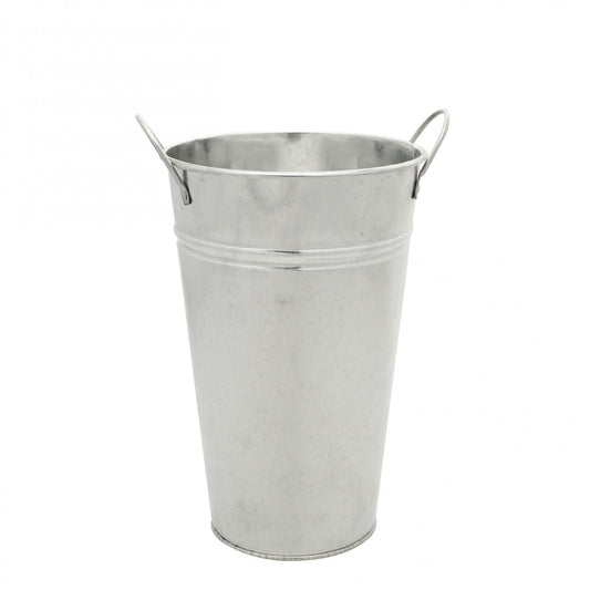 Galvanised Vase 25cm