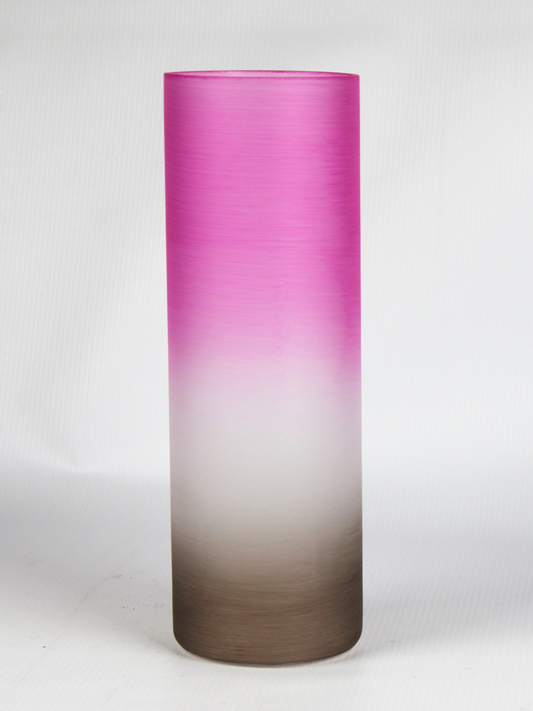 table pink art decorative glass vase 7856/300/sh317.2