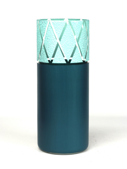 table turquoise art decorative glass vase 7017/300/sh167.3