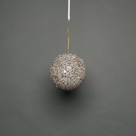 Champagne Glitter Bauble (8cm)