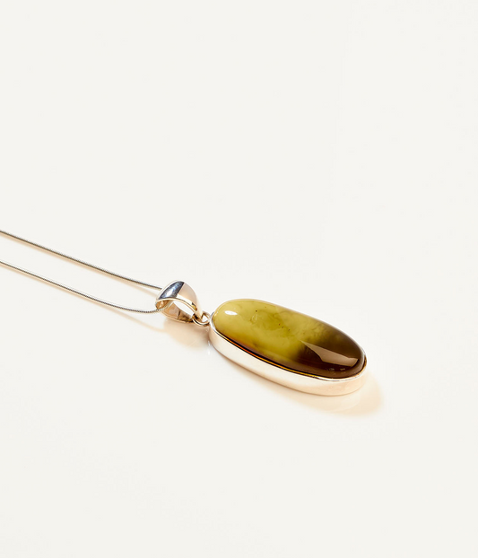 OOAK Green Fernshade Bloom Pendant
