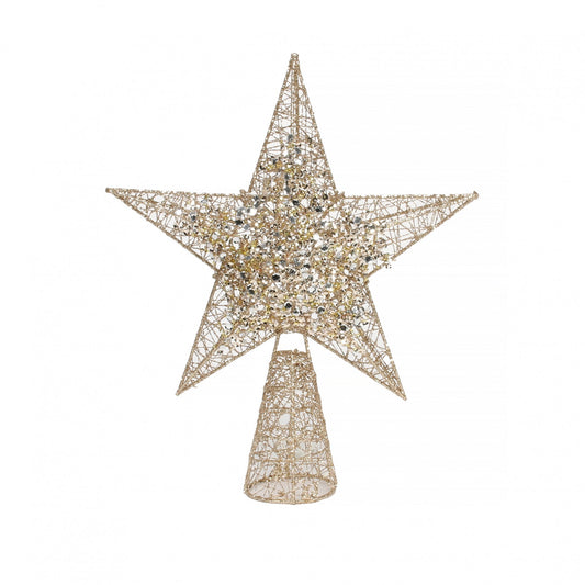 Gold Star Tree Topper (H30cm)