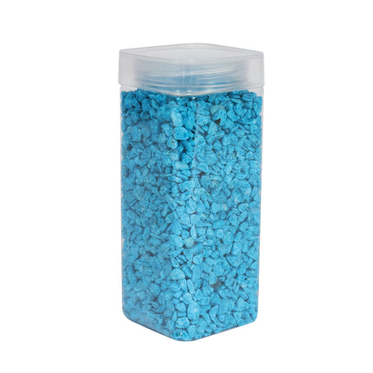 4-6mm Turquoise Pebbles in Square Jar (900gr)