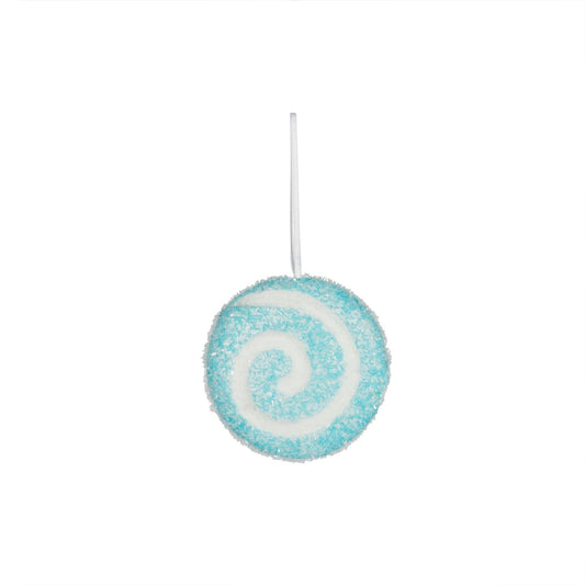 Turquoise Swirl Hanging Decoration (10cm)