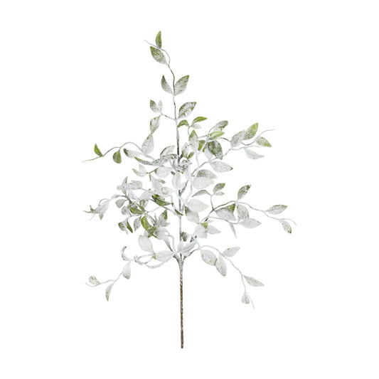 Frosted Leaf Spray (55cm)