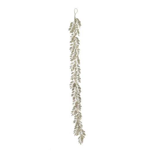 Glitter Leaf Garland - Gold (180cm)