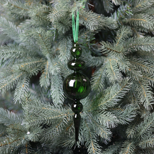 Green Glass Belvedere Finial (25cm)